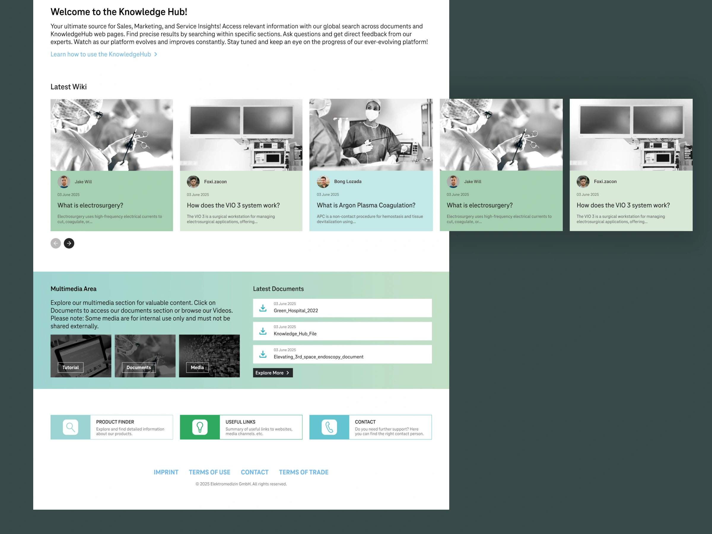 Knowledge Hub Redesign Screenshot 2